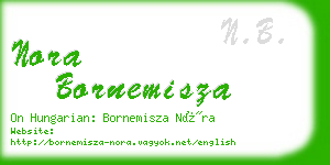 nora bornemisza business card